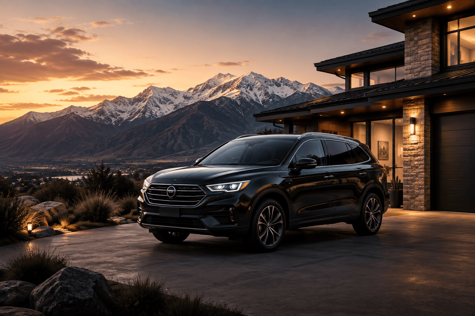 Car insurance — modern vehicle ready for the road